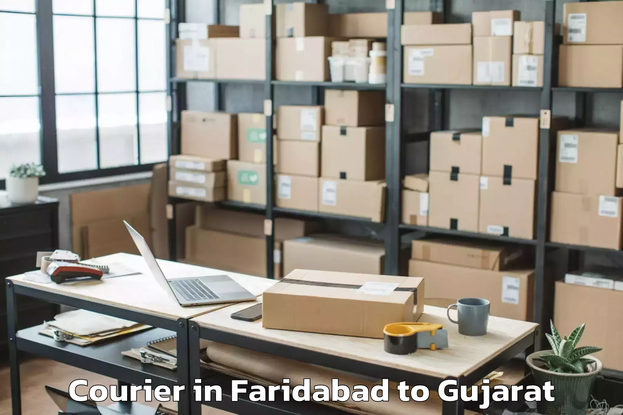 Faridabad to Limkheda Courier Booking